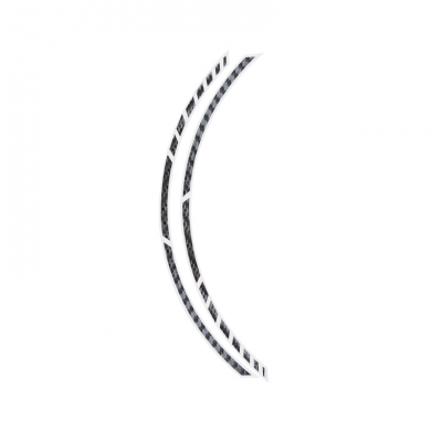 Foliatec Pin-Striping Para Llantas Carbono - Ancho = 7mm: 14x 41cm